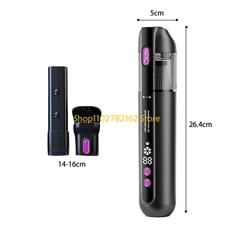 547B 3 In 1 Car Vacuum Cleaner With Green Light Dust Detection And 1800mAh Rechargeable Battery For Home Car Pet Hair Cleaning