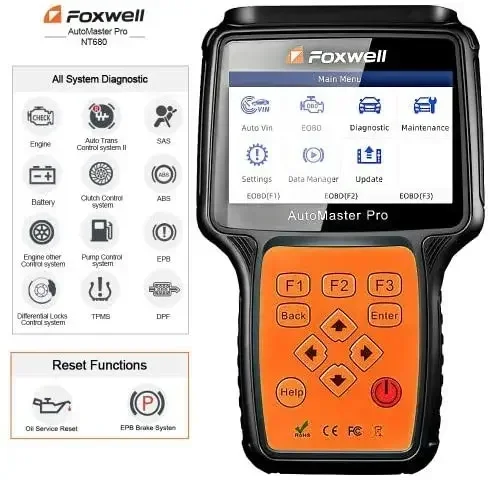 Foxwell Diagnostic Check Engine Light OBD Code Reader Scan Tool for All OBD II Protocol Cars Since 1996