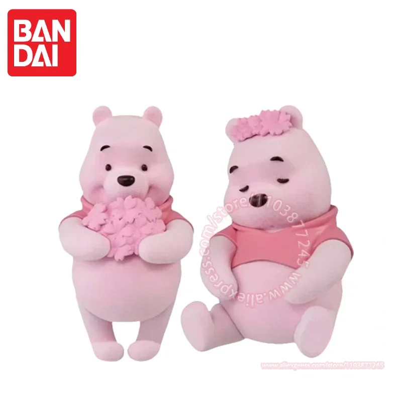 

BANDAI BANPRESTO Disney Sakura Figure Children's Toy Kawaii Model Cartoon Peripheral Winnie The Pooh Birthday Present Decoration