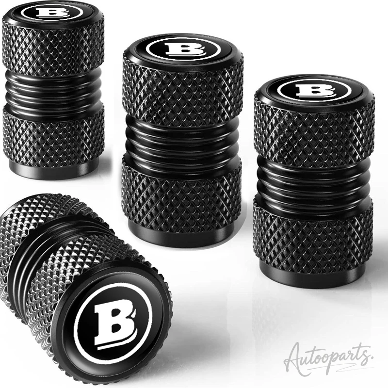 Capa de Válvula de Pneu de Carro/Chaveiro para Brabus Smart A B C E ML CL CLA GLC GLE GLS G V VITO G63 Acessório