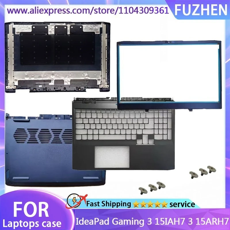 

For Ideapad Gaming 3 15IAH7 ARH7 2022 LCD Rear Cover/Front Frame/Palm Pad/Bottom Cover Black Top Cover