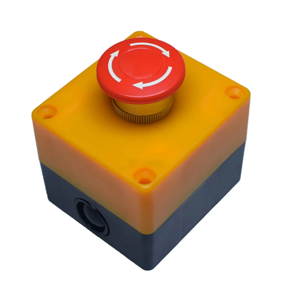 

Кнопка аварийной остановки E-stop 1NC+1NO с фиксацией, 10А, LA38, для ЧПУ, высокоточная кнопка экстренной остановки