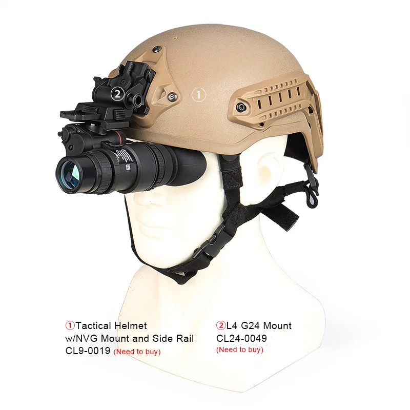1X32 الأشعة تحت الحمراء الرقمية للرؤية الليلية نظارات NVG نطاق أحادي العين PVS-18 رئيس شنت خوذة الصيد درب الأشعة تحت الحمراء كاميرا NV أحادي العين