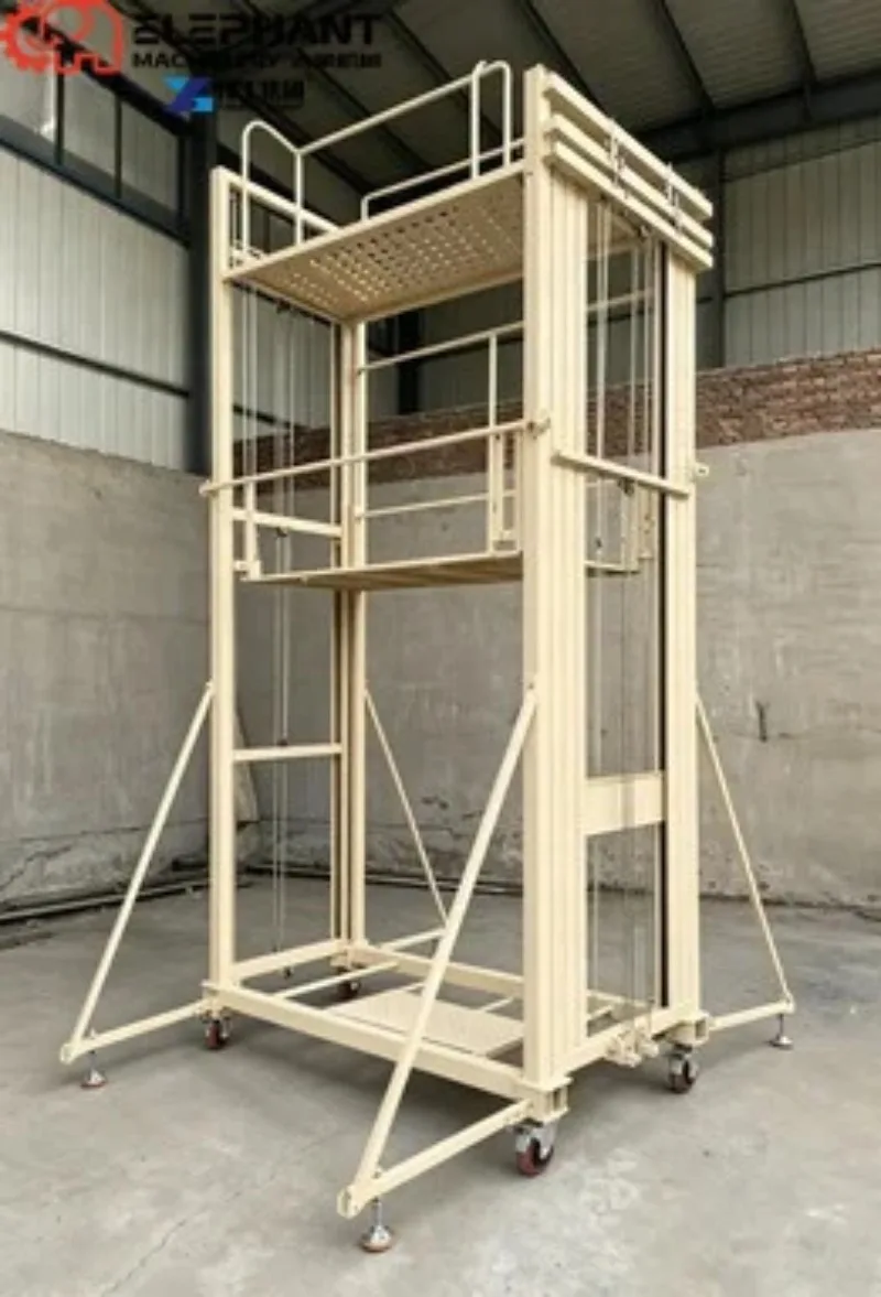 Electric Scaffolding Automatic Electric Lifting Platform Foldable Electrically Mobile Working Scaffold