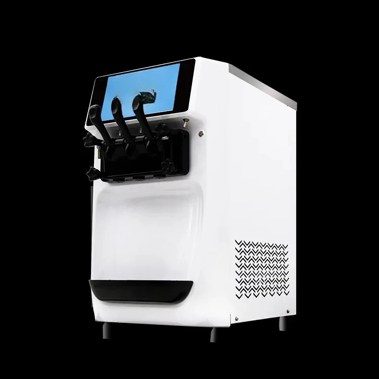 Mobiltelefon Fernmonitor Mini Vorkühlungsfunktion Doppelsystem Candy Color to Choose Softeismaschine mit Tischplatte