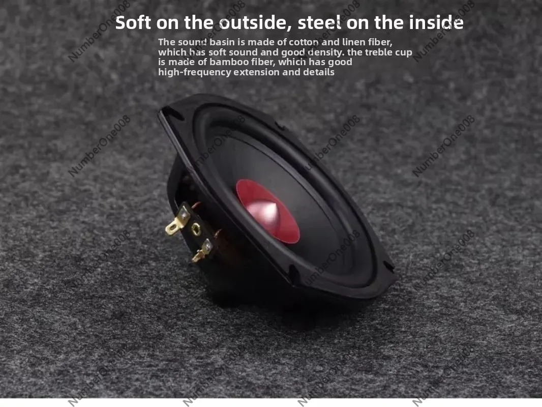5.25-inch Full-range Speaker Unit, High Power Neodymium Magnet Audiophile DIY Woofer