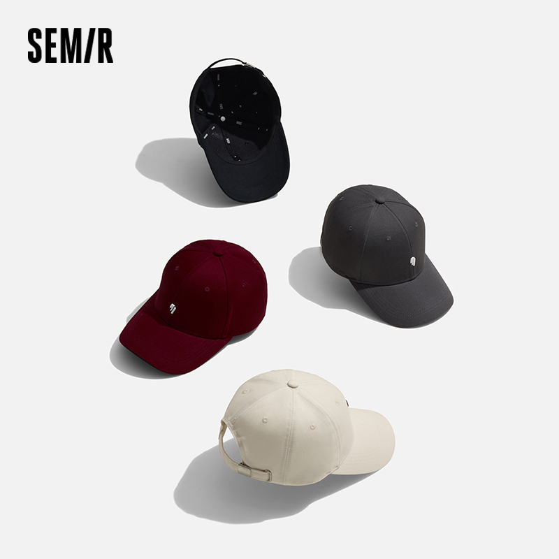 Semir Men Cap Embroidery Baseball Visor Simple Casual Style Couple Sunshade Street Outdoor Adjustable Hat Daily Wear 2026