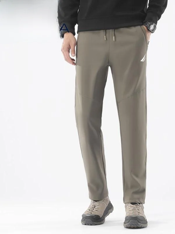 

Nautica Men's Fce Lined Thiened Warmth Sports Casual Pants Autumn Winter Straight Leg Bungee Corduroy Trousers