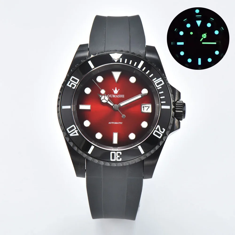 Reloj de buceo NH35/NH70 para hombre de 40mm con caja de cristal de zafiro Japón NH35/NH36/NH70 movimiento automático M268655-0017 logotipo personalizado