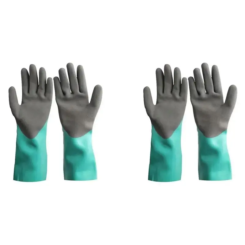 

Многоразовые защитные рабочие перчатки ABMH-4X, устойчивые к кислотам, износостойкие, противоскользящие и устойчивые к порезам, резиновые перчатки для защиты рук.
