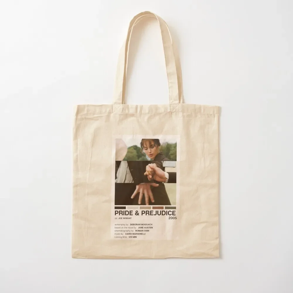 Pride & Prejudice (2005) Movie Poster Tote Bag shopping bags foldable Canvas stote bag Canvas Tote Bag