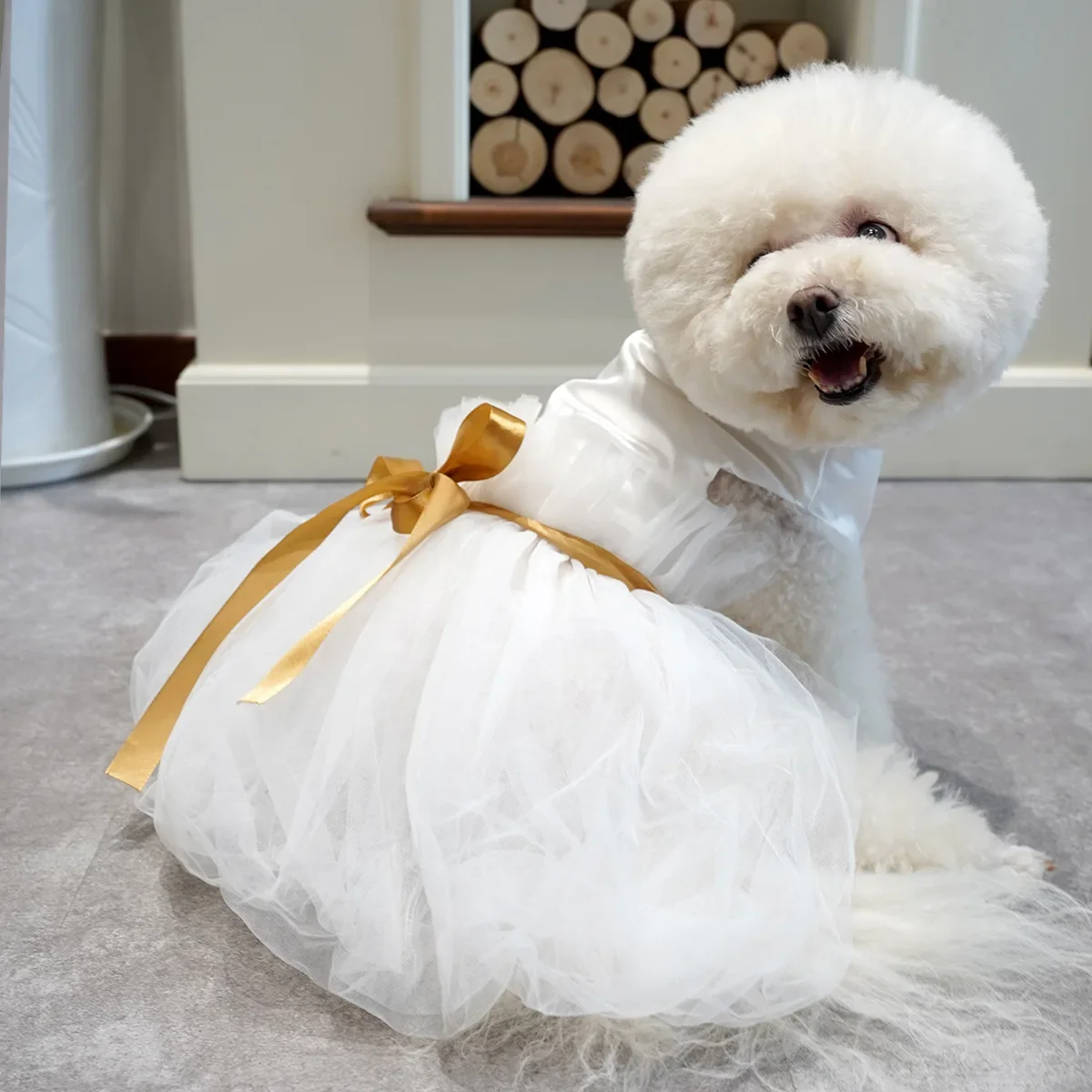 Summer Pet Dogs Wedding Dress Pet Clothing Princess Dress Dog Clothes for Small Medium Dog Costume French Bulldog Puppy Skirt