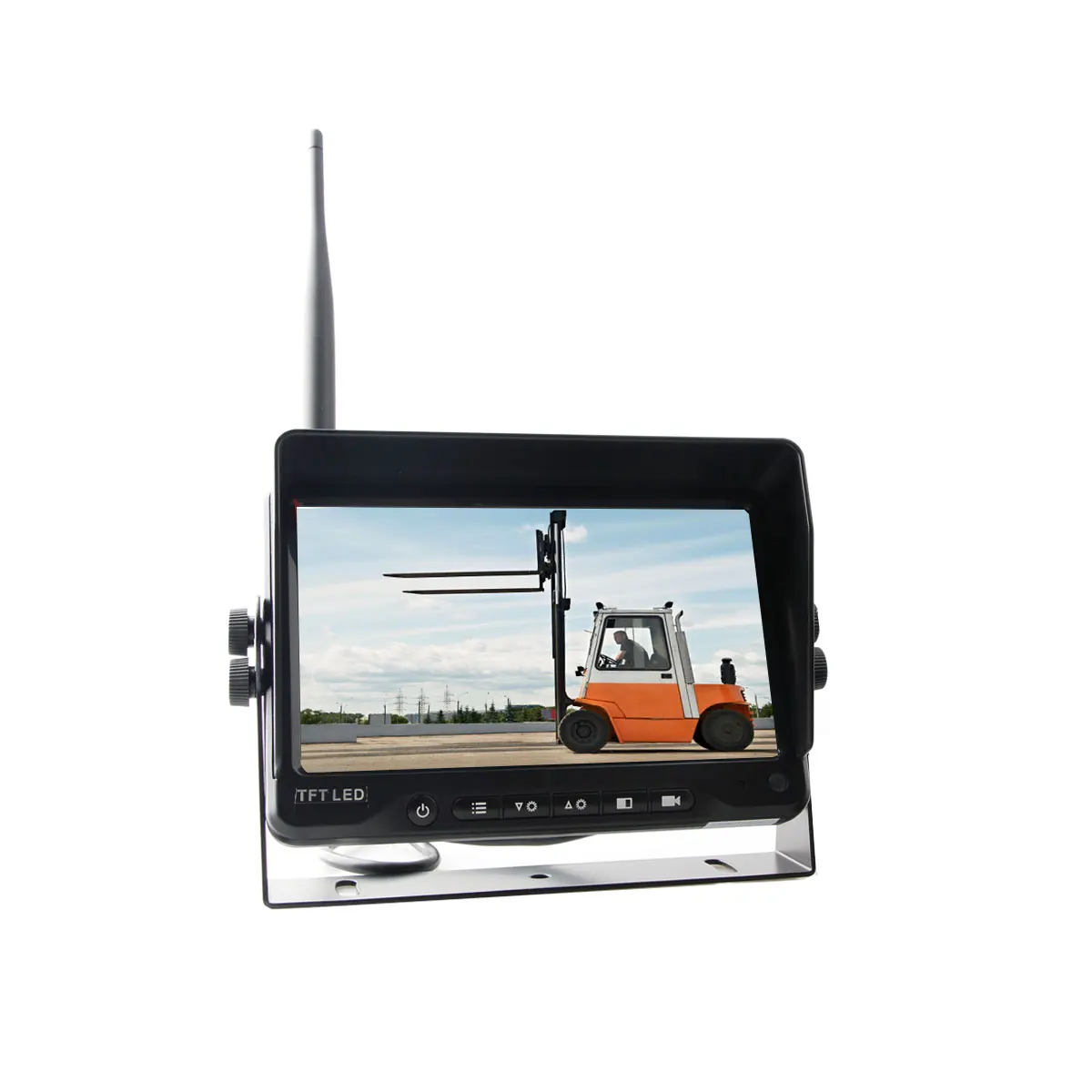 2.4ghz Waterproof HD Forklift Camera7" Digital Wireless Kit IP68 7 Inch Monitor Wireless Security Camera System with7 Monitor AA