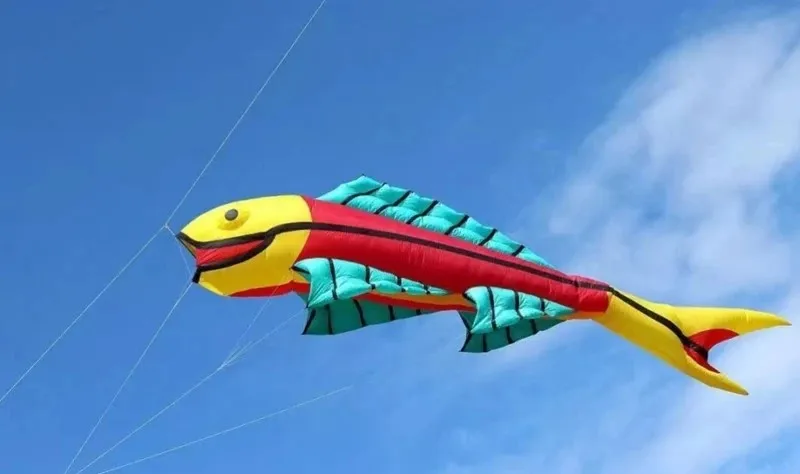 free shipping 7m fish kites flying for adults kites pendant cometas de viento funny kites inflatable kite giant wind kites fun