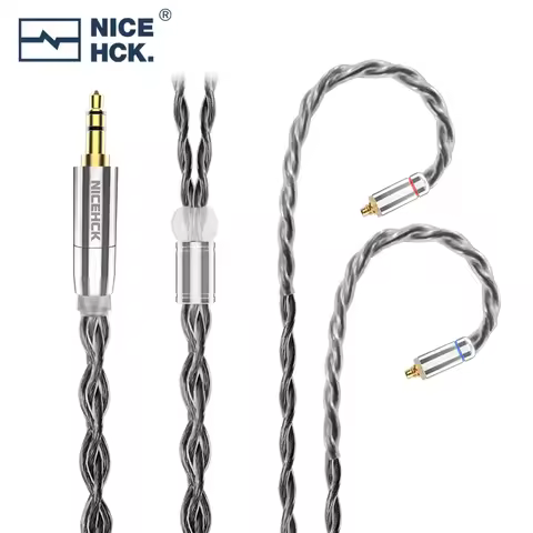 NICEHCK BlackJelly Cable Graphene Hybrid 7N OCC Earphone Upgrade Wire 3.5/2.5/4.4mm MMCX/2Pin/QDC For NX8 NX7MK4 DB2 YDX F1 PRO