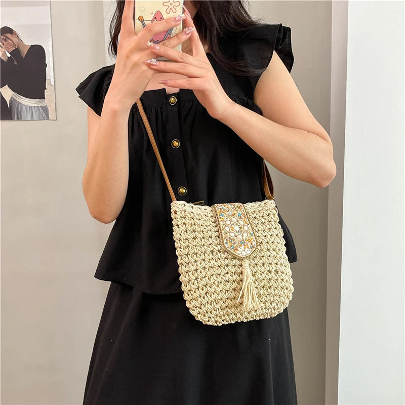 Estilo chinês tecido bolsa crossbody feminina moda bolsa de ombro 2026 nova venda quente versátil bolsa feminina bolsas de mujer