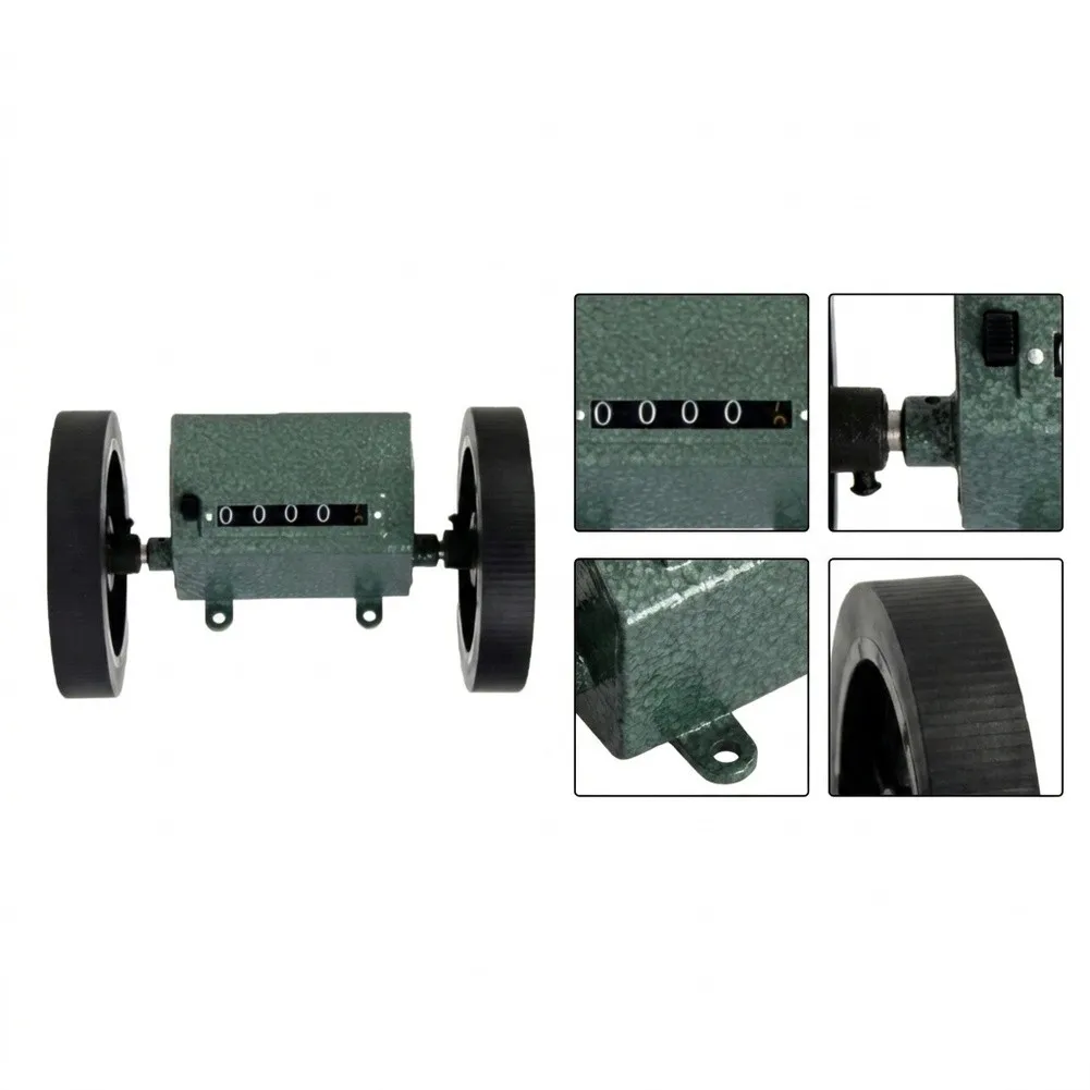 Z96 Roller Counter for Fabric Yardage Measurement Plastic Film Length Tracking Leather Cutting Tools Stainless Body