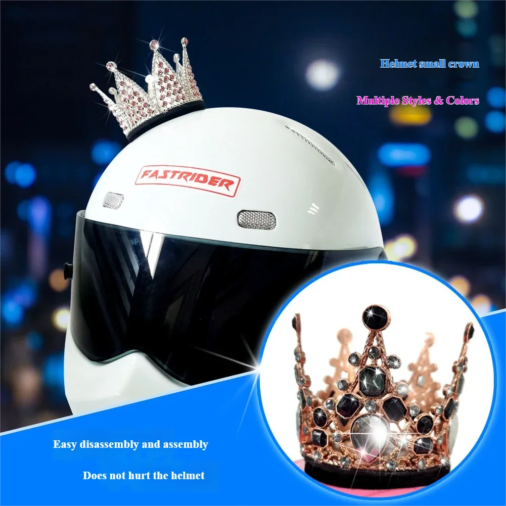 

Мотоцикл, электровелосипед, украшение для шлема, металлическая корона с кристаллами и инкрустацией бриллиантами, маленькая желтая уточка, бамбук, бабочка, птица