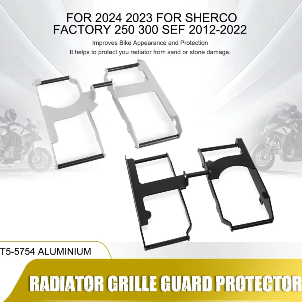 

FOR SHERCO 250SEF 300SEF FACTORY 250 300 SEF 2012-2019 2020 2021 2022 2023 2024 Radiator Grille Cover Guard Protection Protetor