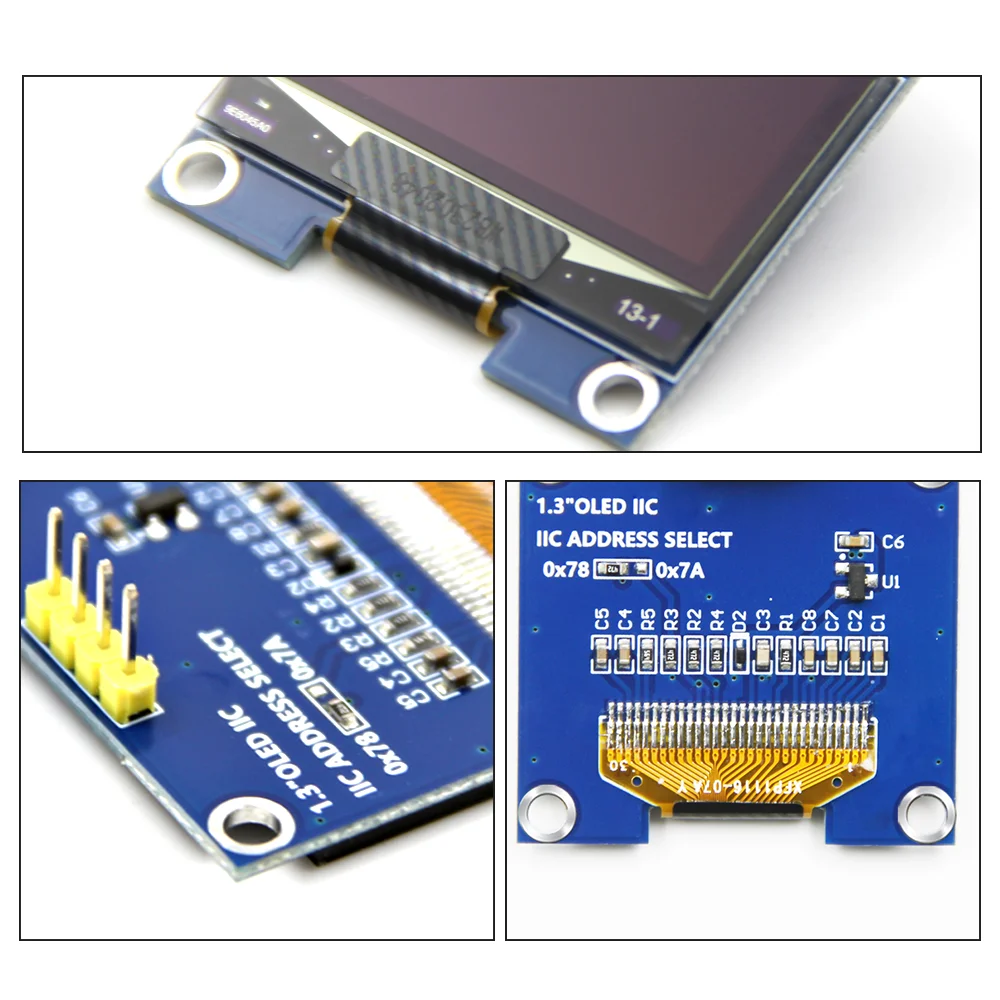 1.3 Polegada SH1106 Rodada IPS SPI Módulo LCD Tela de Exibição do Painel para Arduino ESP32 Raspberry Pi STM32 CH32 C51