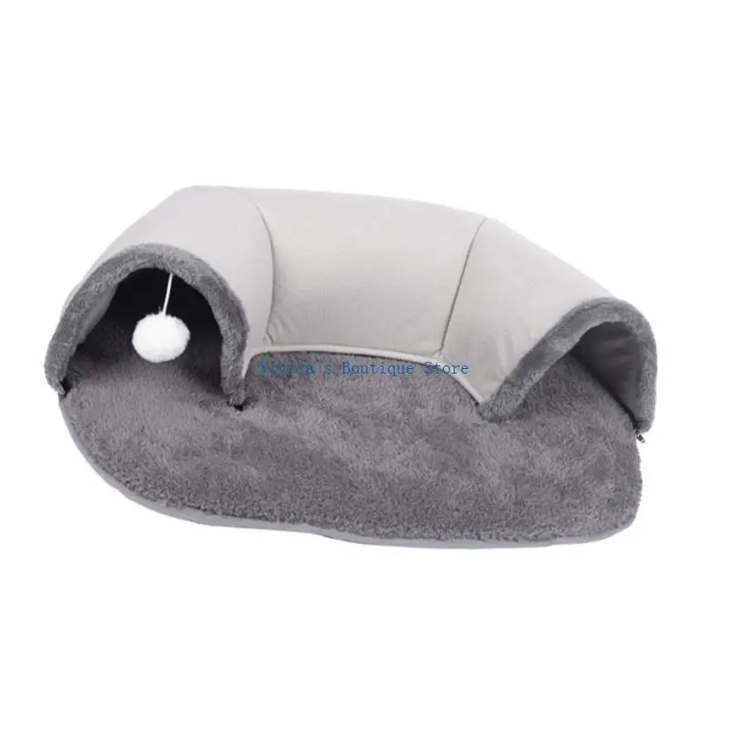 

Cats Nest Big Tube Playgrounds Toy Cats Bed Artificial Deformable Felted House for Active Play and Rest at the Home M76D