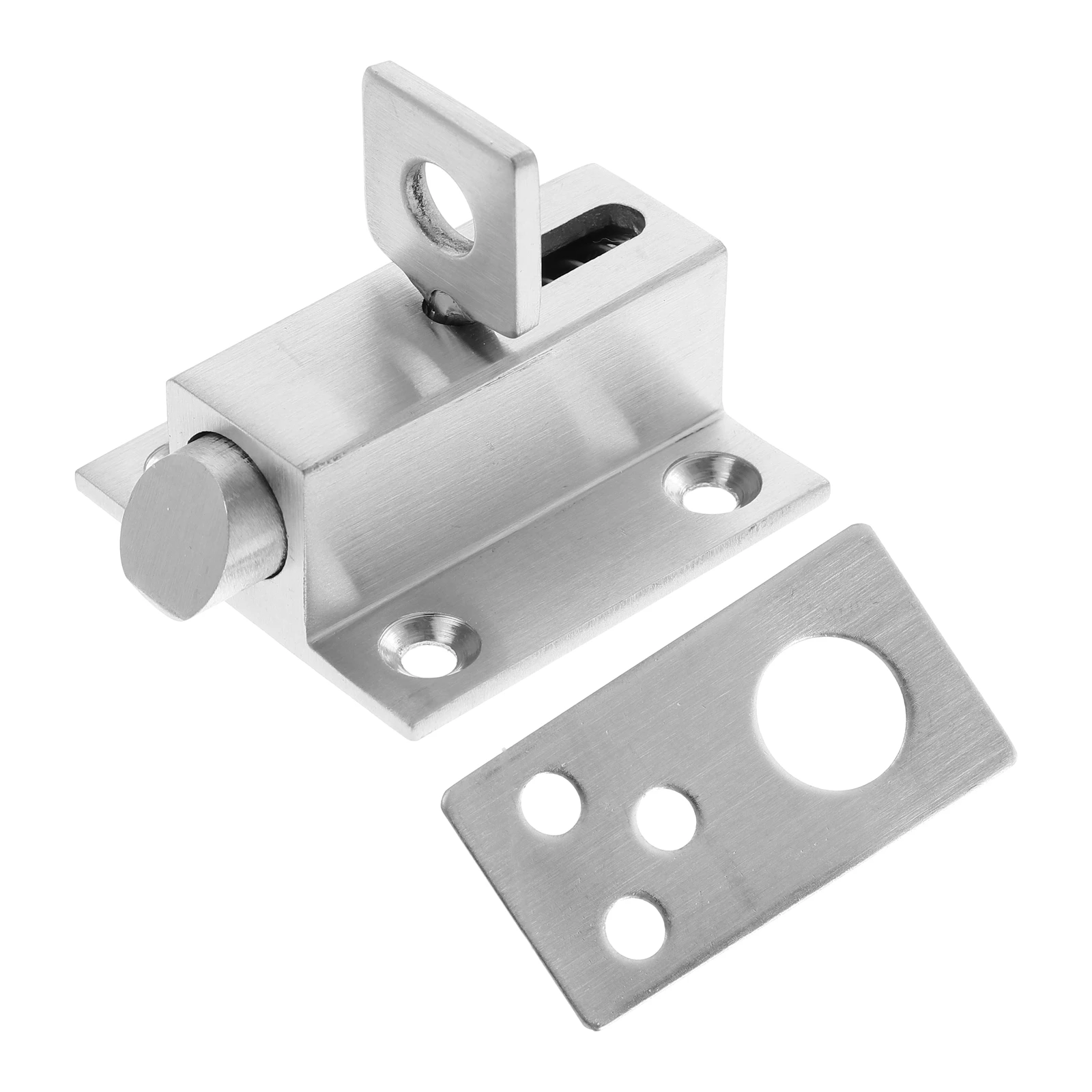

Stainless Steel Door Spring Bolt Latch Gate Safety Lock Security Slide Parts Window Box Cabinet Wooden Door Bathroom Bedroom