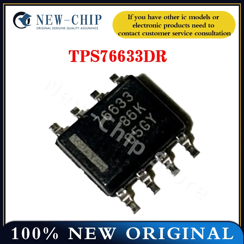 2PCS-50PCS/LOT  TPS76633DR  SOP-8  SCREEN PRINTING  76633 LINEAR VOLTAGE REGULATOR CHIP NEW ORIGINAL  TPS76633