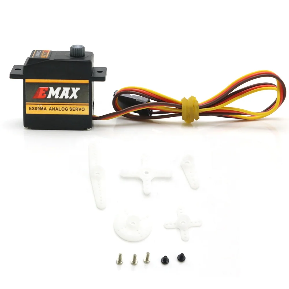 EMAX ES09MA Metal Gear Analog Servo Dual-Bearing Specific Swash Servos for RC Trex 450 Helicopters