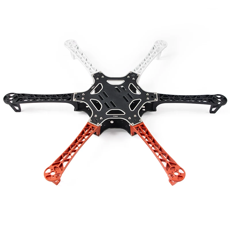 FPV F550 Hexa marco brazo HexaCopter PCB con tren de aterrizaje Protector de cardán placa de batería para Flamewheel F550 HJ550 Quadcopter
