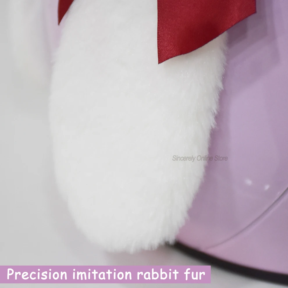 3D Cute Bunny Ears for Motorcycle Helmet Decoration Stickers Removable Motocross Riding Helmet Decor Cosplay Styling Accessories