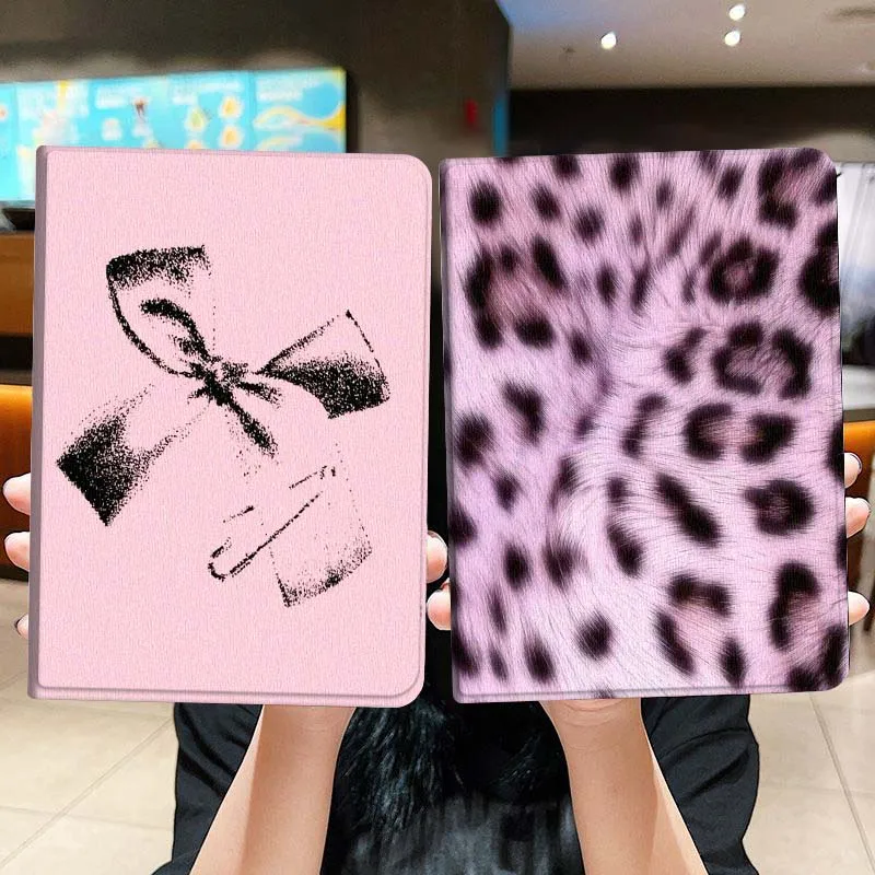 

Black Ribbon Gift Tag Tablet Case For Lenovo Xiaoxin Legion Pad Tab Pro GT Y700 Gen4 2 11 P11 M10 K10 3rd Plus Gen Gift