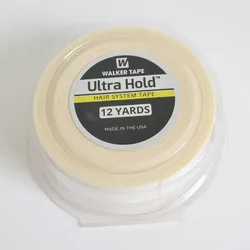 1Roll 12 Yards White Ultra Hold Support Double Sided Waterproof Adhesive Tape For Tape Hair Extension/Toupee/Lace Wig