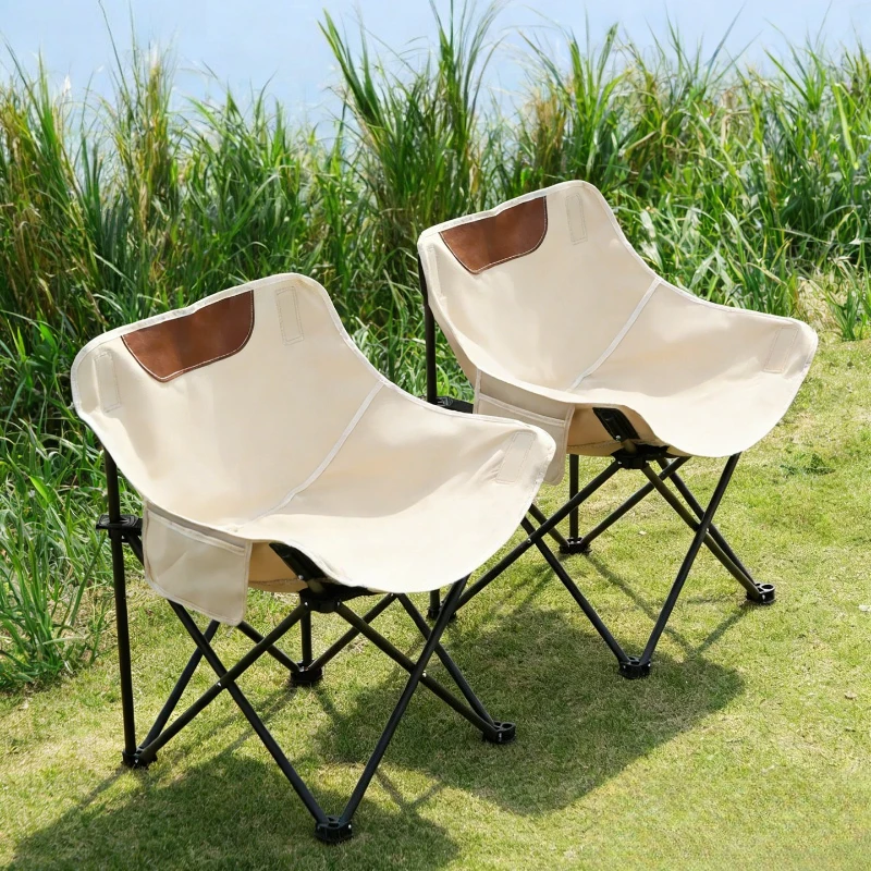 Relaxing Portable folding chair ergonomic art Simple Camping Beach chair seat backrest fishing silla de playa outdoor furniture
