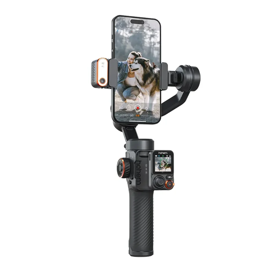 M7 2025 Gimbal New 3-Axis Mobile Phone Stabilizer AI Magnetic Fill Light Telescopic Selfie Stick for Video