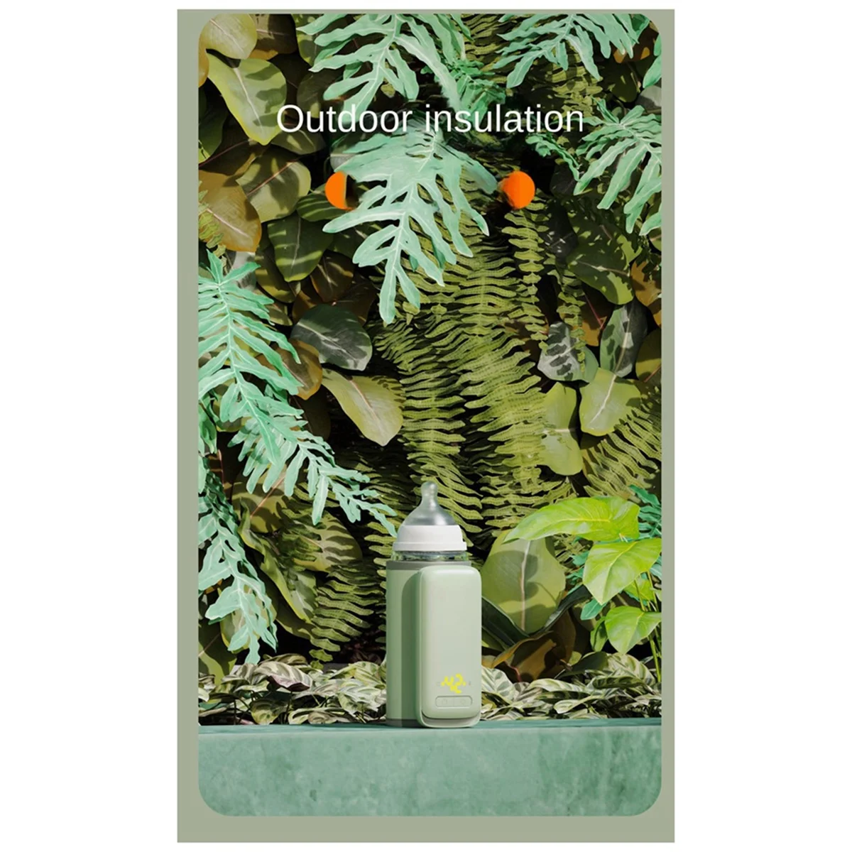 Bottle Heating Jacket 6Levels Adjustment Temperature Display Night Light Lighting Portable Baby Bottle Heater 6000Amh A