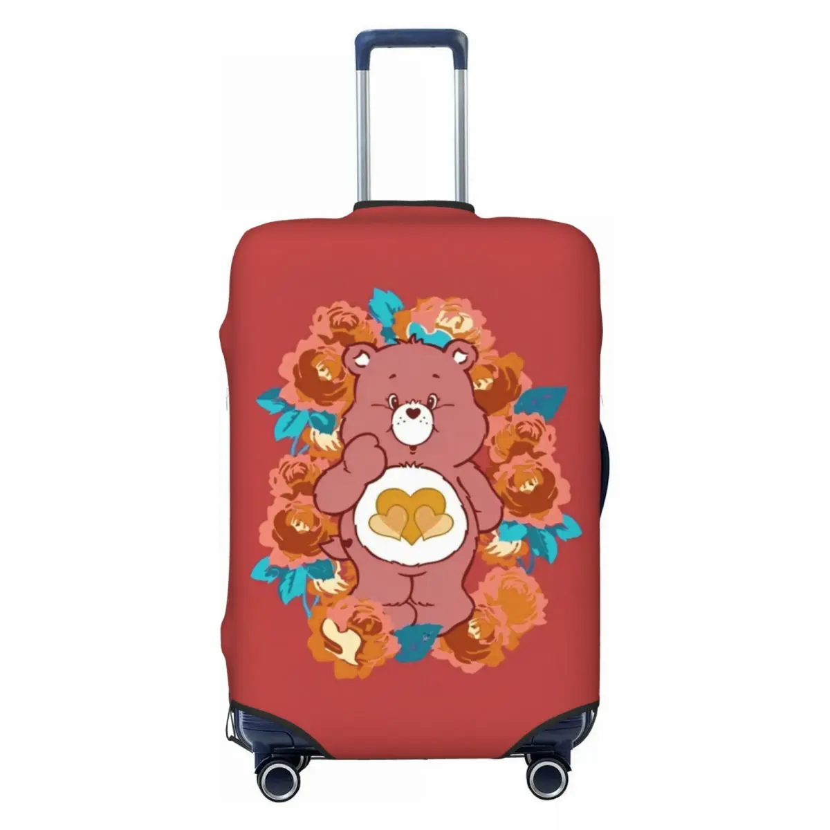 Cartoon Care Bears Movie Suitcase Cover Cruise Trip Flight Elastic Luggage Case Protection