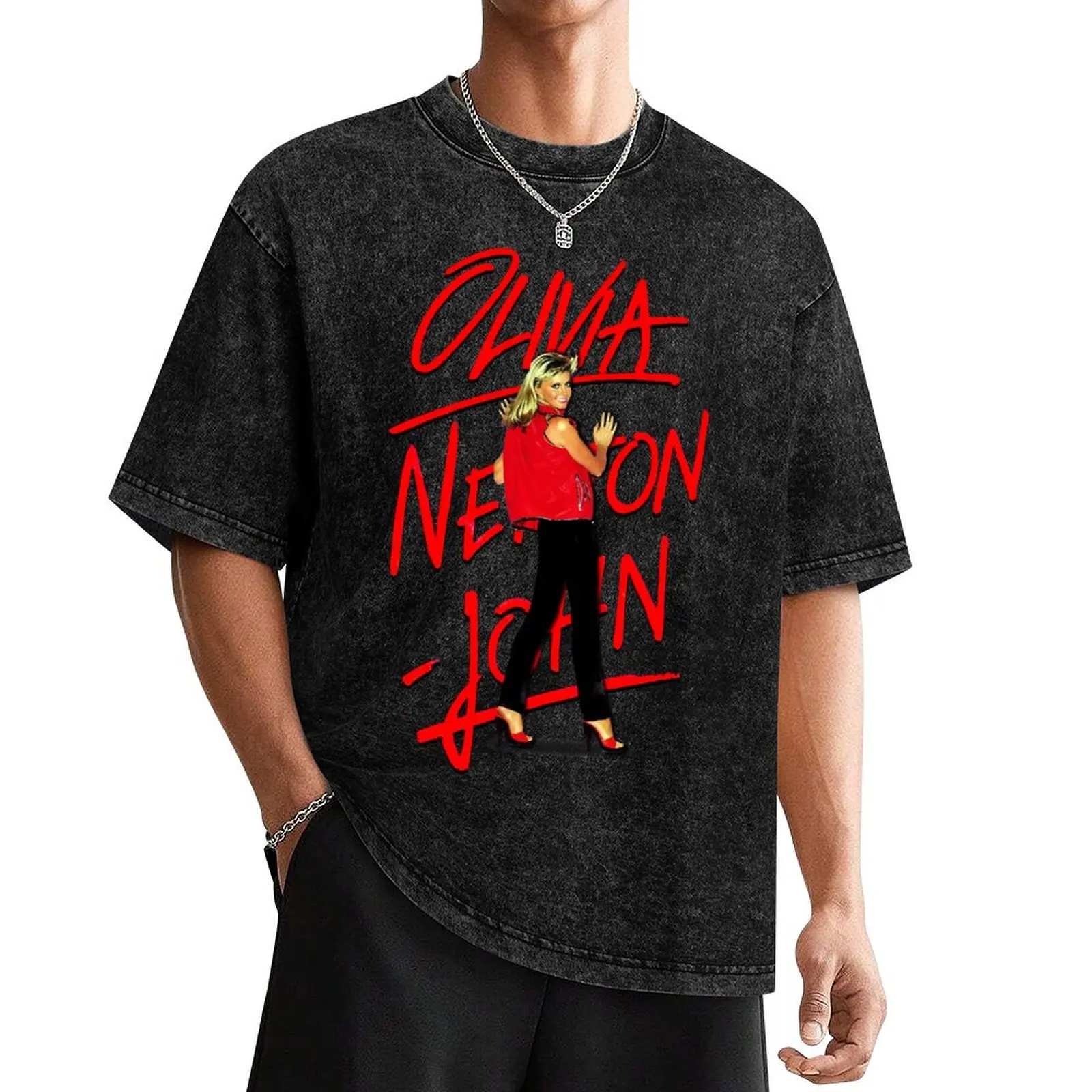 

OLIVIA NEWTON-JOHN - Totally Hot Retro Vintage T-Shirt valentines boutique clothes plain funny shirt cotton mens fashion