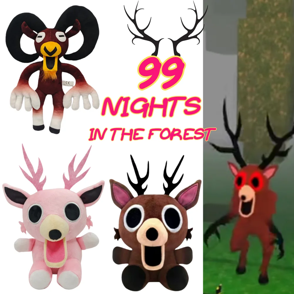@@Novo 99 noites na floresta veados brinquedos de pelúcia filme animais de pelúcia veados brinquedo fãs presentes de aniversário brinquedos para crianças presentes de halloween