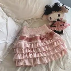 Gaono-minifaldas de pastel Lolita para mujer, Falda plisada de cintura alta, estilo japonés, Kawaii, Y2k