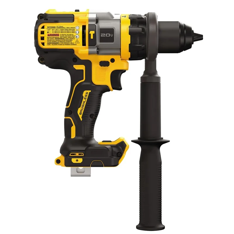 DEWALT DCD999 Rotary Hammer 20V 1/2in Lithium Battery Flexvolt Advantage Powerful Driver Impact Ice Electric Drill Bare Machine