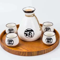 Japanese Sake Cup Set, Household Ceramic Cups, Vintage Soju Liquor Cup, Flagon Bar Supplies, Shot Glasses, Wine Accessories