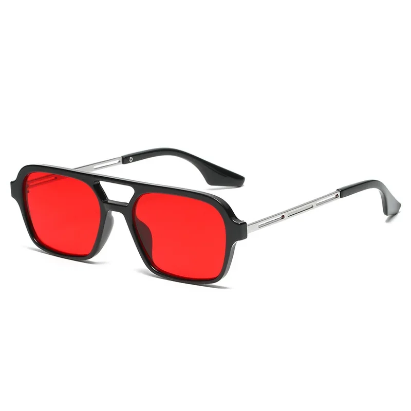 Rectangle Fishing Sunglasses Women Blue Shades for Wome Double Beam Square Sun Glasses