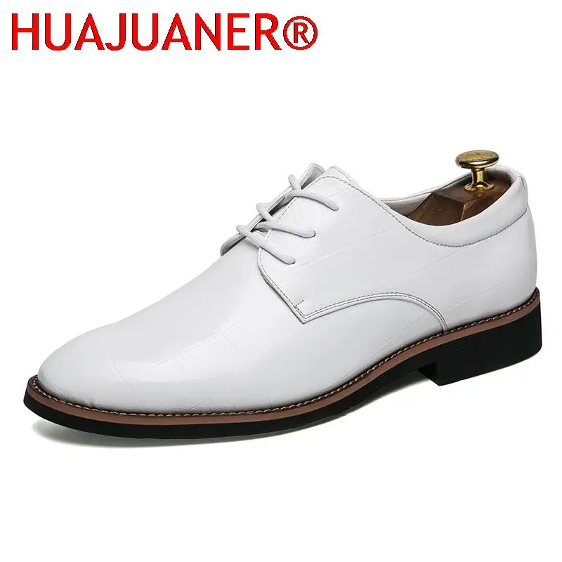 

Mens Shoes Casual Oxford Shoes For Men Fashion Leather Formal Shoes Classic Black Shoes Retro Dress Shoes Lace-Up Elegantes Shoe