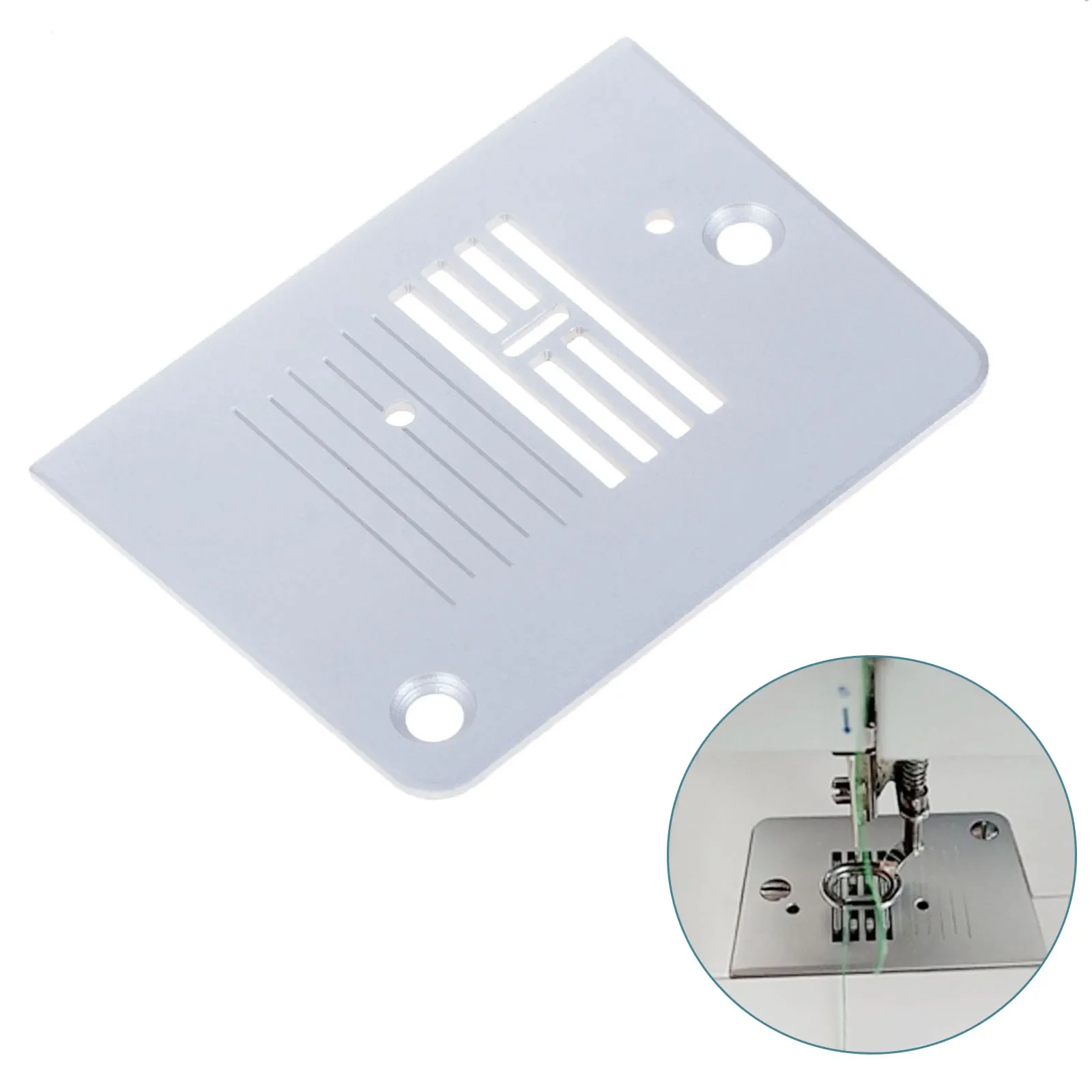 1pc Domestic Sewing Machine Needle Plate Metal Foot V620033 fits for Singer Model 1105-1408 Prelude 1408 1409 1507 72*54mm