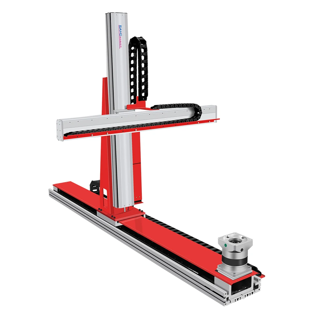 Polar Coordinate Linear Stage Gantry Robot With Motor 60kg Payload 0.02mm Repeat Accuracy Customized