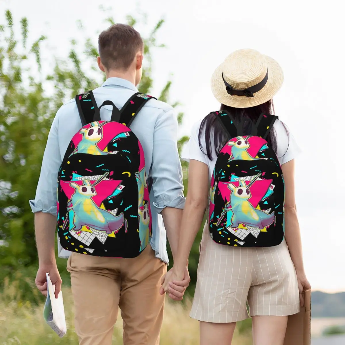 Rain World Slugcats Pattern Game Student Backpack School Bag Hiking Travel Daypack for Boys Girls Bookbag Shoulder Bags
