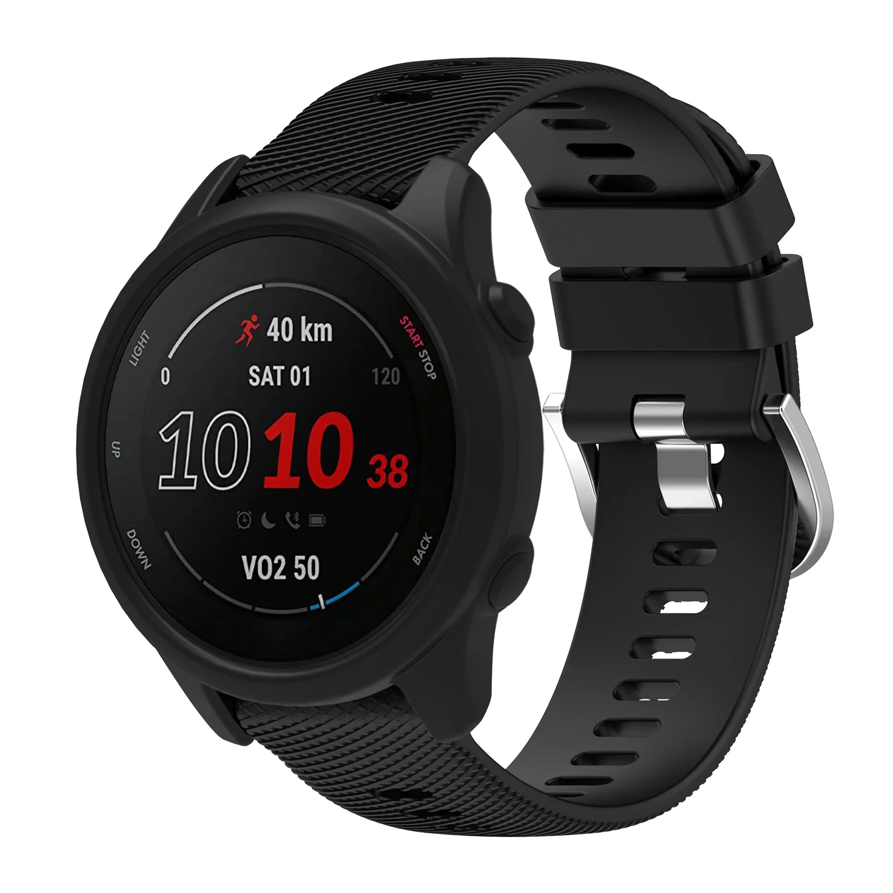 حافظة حلوى من السيليكون الناعم لهاتف Garmin Forerunner 265 255 غطاء شاشة رياضي واقي ممتص للصدمات
