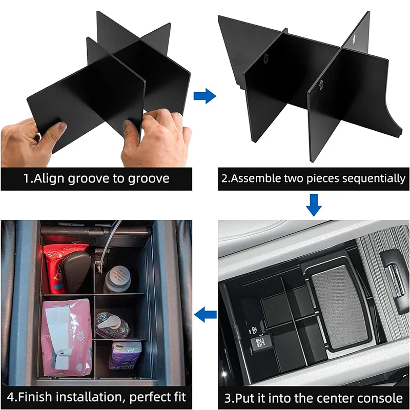 Console EvaluInsert Sync Escalders, Accessoires pour Honda Pilot 2016-2022, Ridgeline 2017-2022 2023, Passport 2019-2022 2023