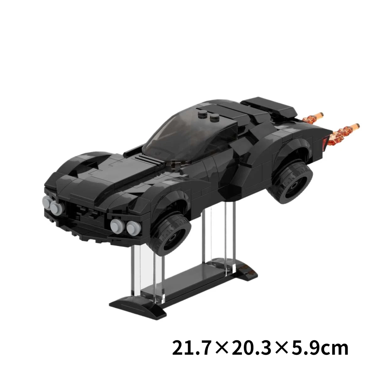 Klassische Filmserie Speed Supercar Einzelsitz-Schwebebahn MOC Bausteinmodell DIY Kinder-Montagespielzeug Jungen-Geburtstagsgeschenke – Detail 5