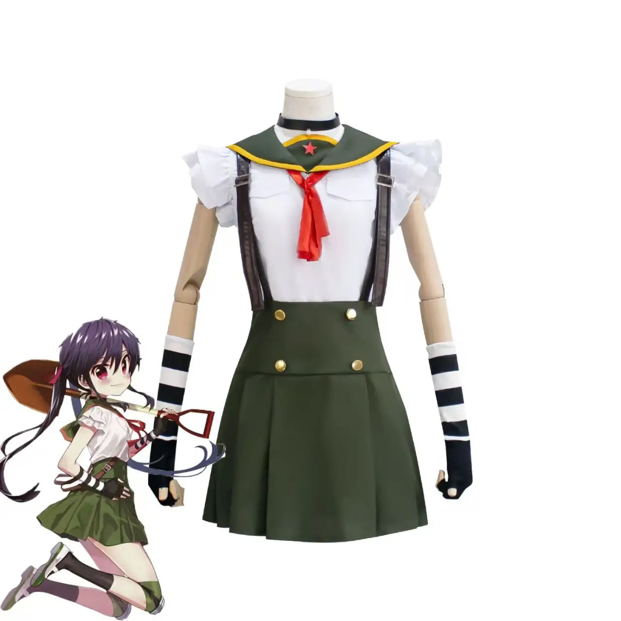 

Gakkou Gurashi! Inspired Kurumi, Miki & Yūri Cosplay Uniform Set